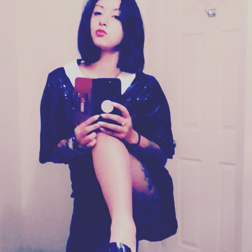 Black Venus Sequin Dress